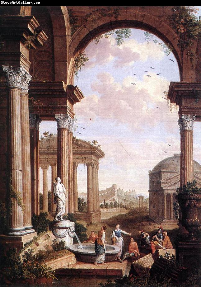 COCK, Paul de Landscape with Roman Ruins